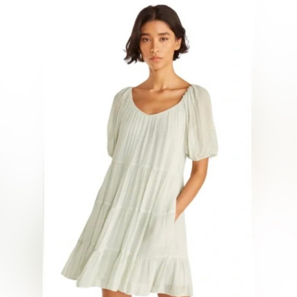 Rebecca Taylor ( NWT) PUFF-SLEEVE
TIERED DRESS